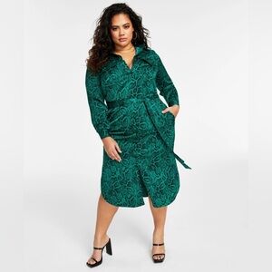 Nina Parker Satin Button-zip Dress size 22